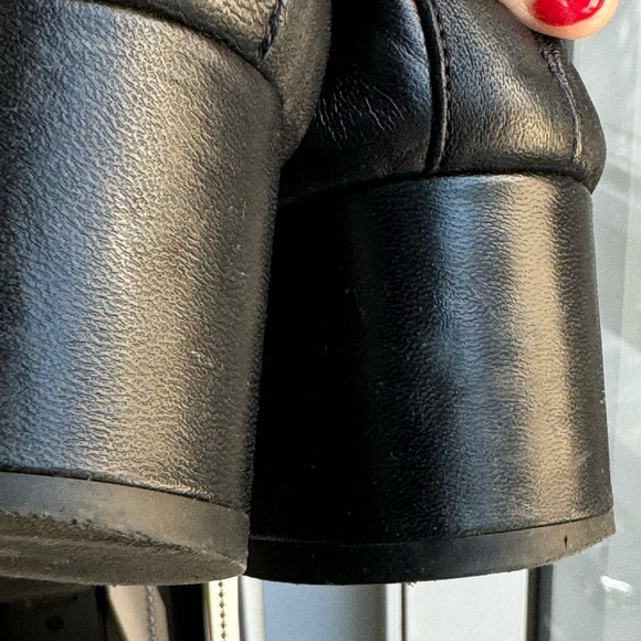 Everlane Black Italian Day Heel Size 8.5 (scratched and signs of wear) - Picture 12 of 13